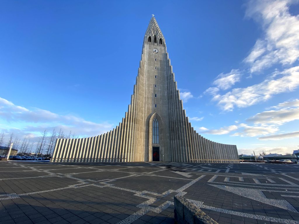 View of Hallgrimskirkja, Reykjavik, Iceland