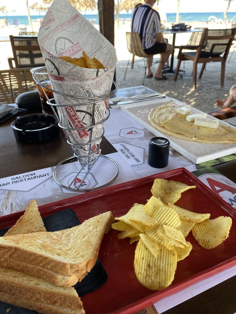 Lunch on Mastichari Beach, Kos, Greece