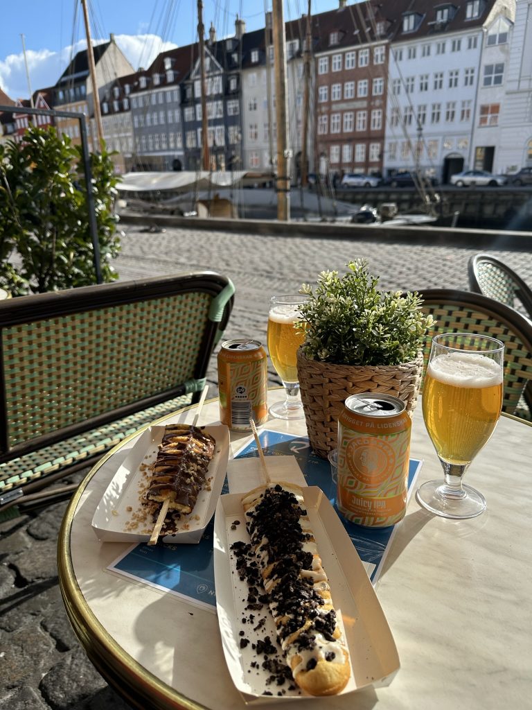 Snacks at Nyhavn, Copenhagen, Denmark