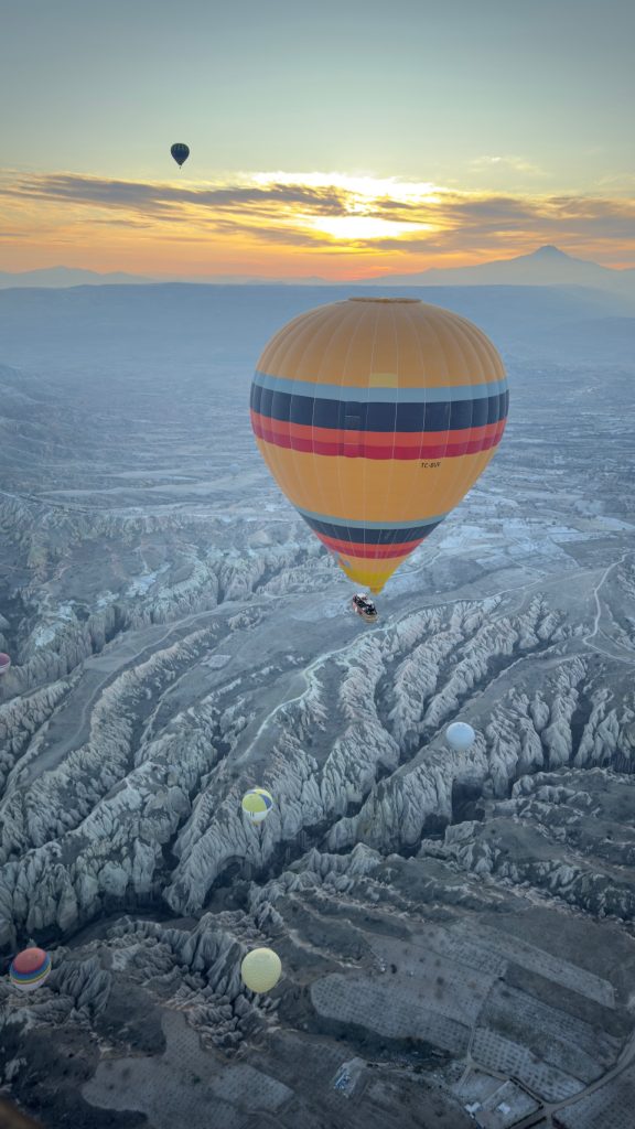 Hot Air Balloon over Fairychimneys in Goreme