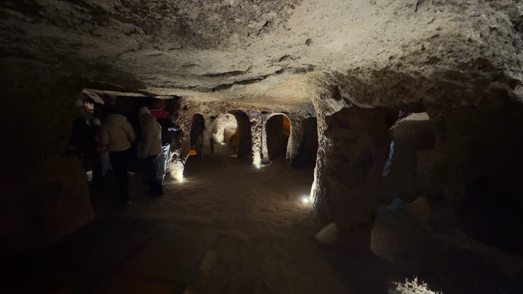 View of Kaymakli Underground City tunnels