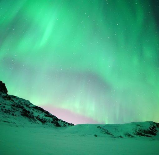 View of the Northern Lights, Iceland