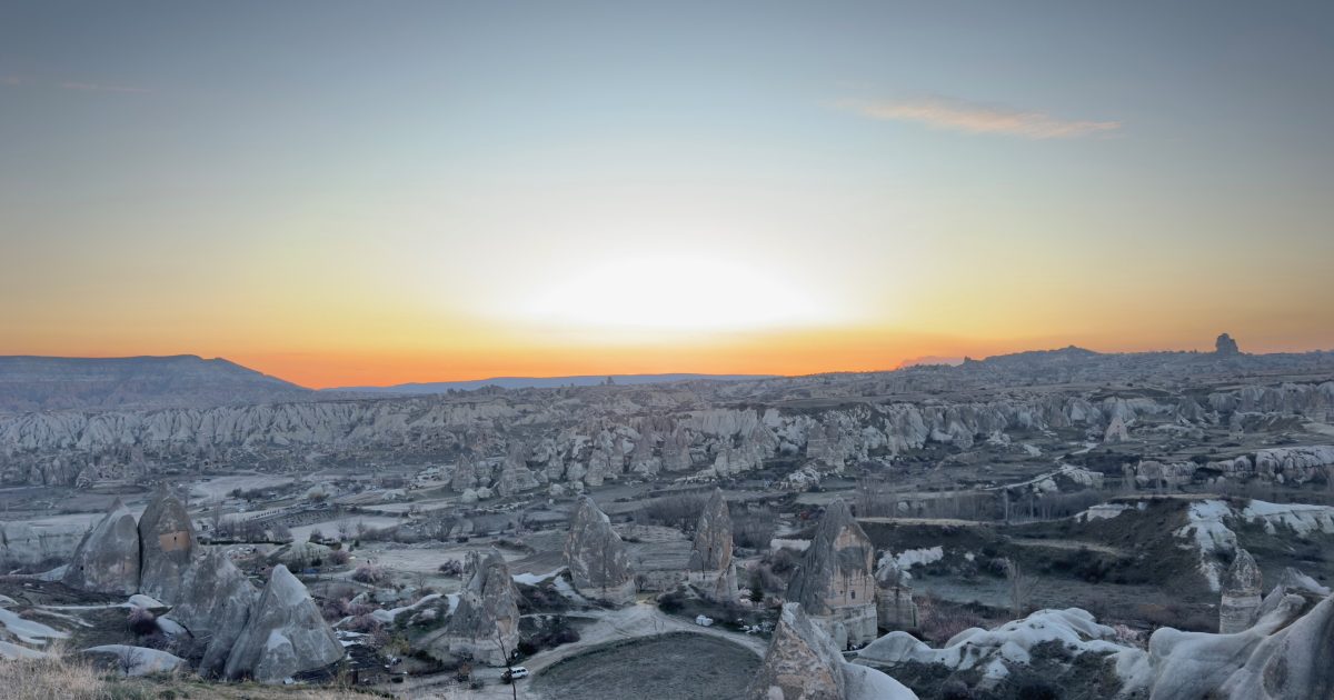 Sunrise, Goreme, Kapadokya, Türkiye