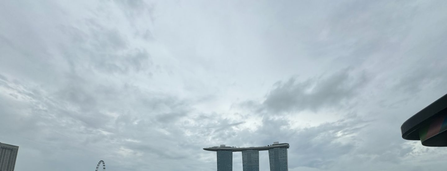 View of Singapore from Merlion Park